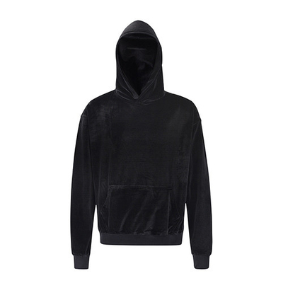 Ribbed Crewneck French Terry Long Sleeve Sweatshirts 50% Cotton 50% Polyester