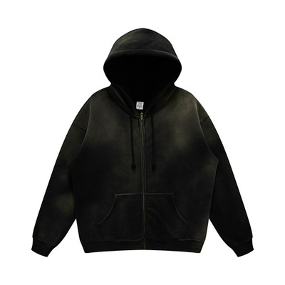 Cotton Polyester Long Sleeve French Terry Sweatshirt Pill Resistant