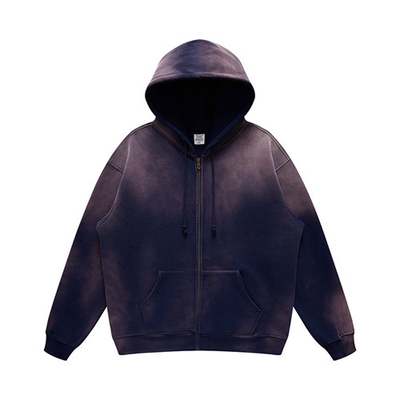 Cotton Polyester Long Sleeve French Terry Sweatshirt Pill Resistant