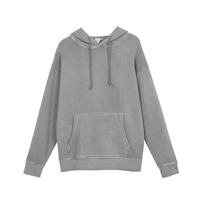 French Terry Long Sleeve Sweatshirts 50% Cotton 50% Polyester