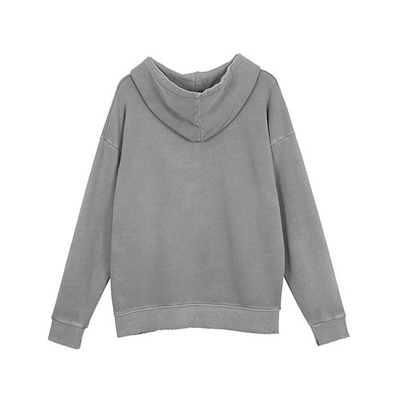 French Terry Long Sleeve Sweatshirts 50% Cotton 50% Polyester
