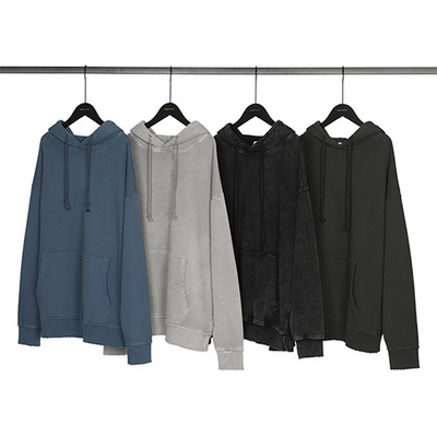 French Terry Long Sleeve Sweatshirts 50% Cotton 50% Polyester