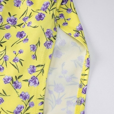 OEM  European and American printed flower sleeveless  sling long skirt sexy back strap
