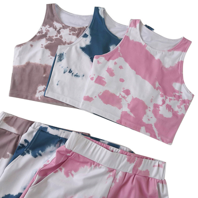 Quick Dry Tie Dye Ladies Sports Bras Women Sports Bras And Shorts