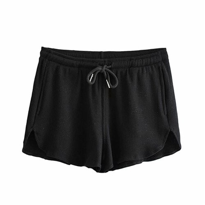 Summer Home Casual Wide Leg Pants Female BM Thread Elastic Loose Waist Sports Shorts