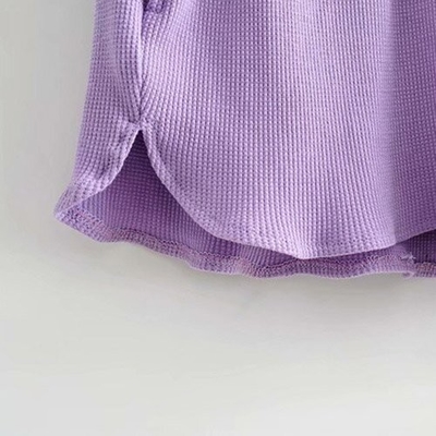 Summer Home Casual Wide Leg Pants Female BM Thread Elastic Loose Waist Sports Shorts