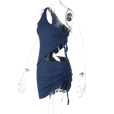 OEMEuropean and OEM American style 2023 Summer polyester short skirt set women
