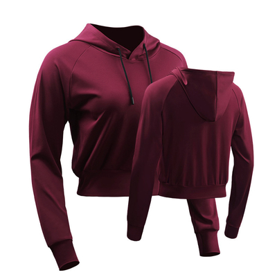 Causal Long Sleeve Front Zipper Crop Top with High Waist Breathable  Yoga  Athletic Jacket